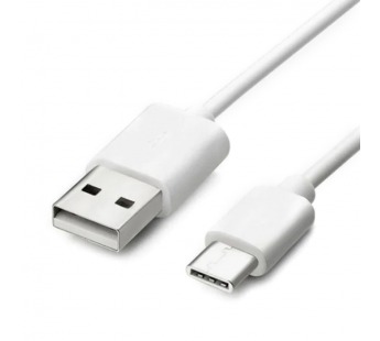 Кабель USB - Type-C (2.4А/1m/длинный штекер) белый#2042758