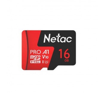 Карта памяти MicroSD 16GB Netac P500 Extreme Pro Class 10 UHS-I U1 V10 (100 Mb/s) без адаптера#2093705