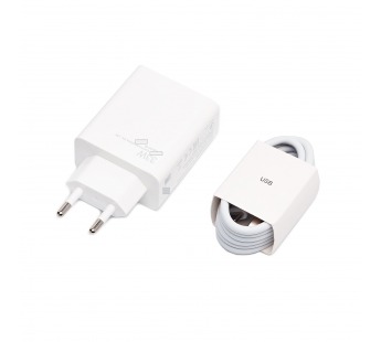 Адаптер Сетевой с кабелем ORG Xiaomi [BHR6039EU] (повр. уп) USB 33W (USB/Type-C) (C) (white)(233531)#2015234