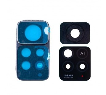 Стекло камеры для Xiaomi Redmi Note 11 Pro 5G (2201116SG) в сборе с рамкой Черный#2087555