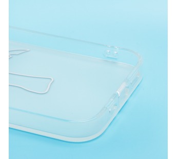 Чехол-накладка - SC342 для "Apple iPhone 14/iPhone 13" (white/black) (231938)#2082704