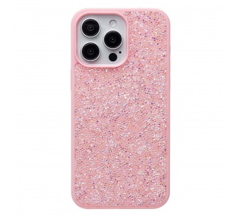 Чехол-накладка - PC071 POSH SHINE для "Apple iPhone 15 Pro Max" россыпь кристаллов (pink) (231612)#2012388