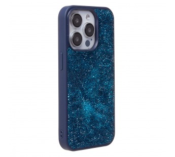 Чехол-накладка - PC071 POSH SHINE для "Apple iPhone 15 Pro" россыпь кристаллов (ice blue) (231611)#2012394
