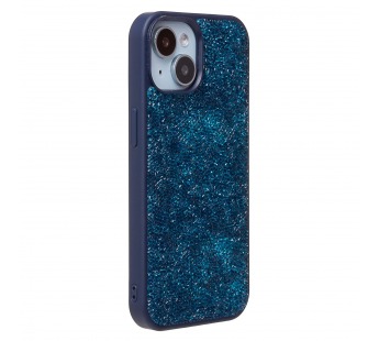 Чехол-накладка - PC071 POSH SHINE для "Apple iPhone 15" россыпь кристаллов (ice blue) (231607)#2012408