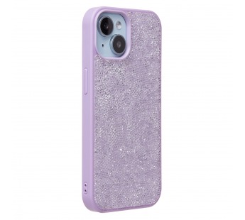 Чехол-накладка - PC071 POSH SHINE для "Apple iPhone 15" россыпь кристаллов (ice violet) (231606)#2012365