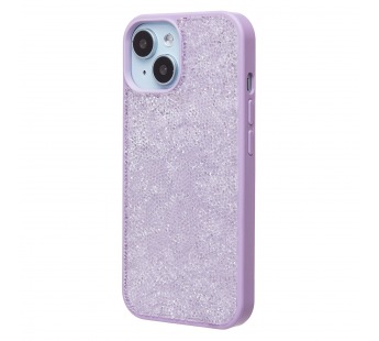 Чехол-накладка - PC071 POSH SHINE для "Apple iPhone 15" россыпь кристаллов (ice violet) (231606)#2012364