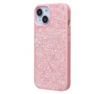 Чехол-накладка - PC071 POSH SHINE для "Apple iPhone 15" россыпь кристаллов (pink) (231604)#2012369