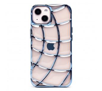 Чехол-накладка - SC340  для "Apple iPhone 13" (transparent/blue) (230401)#2011549