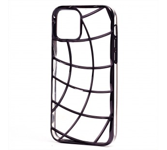 Чехол-накладка - SC340 для "Apple iPhone 12" (transparent/black) (230427)#2011541