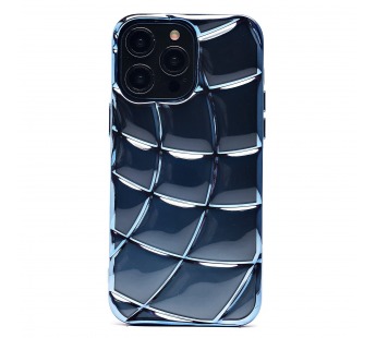 Чехол-накладка - SC340 для "Apple iPhone 14 Pro Max" (transparent/blue) (230416)#2012117
