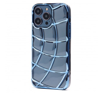Чехол-накладка - SC340 для "Apple iPhone 14 Pro Max" (transparent/blue) (230416)#2012118