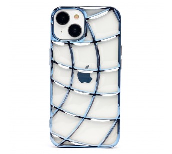 Чехол-накладка - SC340 для "Apple iPhone 14" (transparent/blue) (230421)#2012132