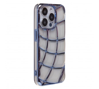 Чехол-накладка - SC340 для "Apple iPhone 15 Pro" (transparent/blue) (230406)#2012082