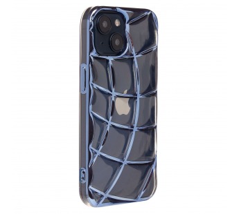 Чехол-накладка - SC340 для "Apple iPhone 15" (transparent/blue) (230411)#2012101