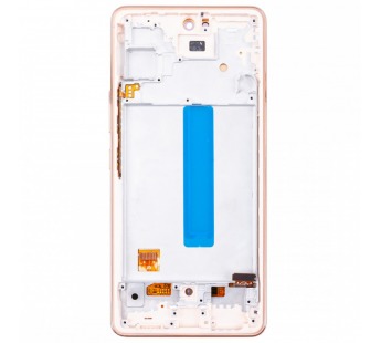 Дисплей для Samsung Galaxy A53 5G (A536B) модуль с рамкой Золото - (OLED) (Full Size)#2014649
