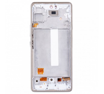 Дисплей для Samsung Galaxy A53 5G (A536B) модуль с рамкой Белый - (OLED) (Full Size)#2015101