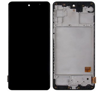 Дисплей для Samsung Galaxy M31s (M317F) модуль с рамкой Черный - (OLED) (Small Size)#2081931