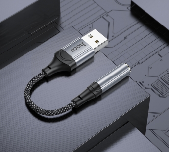 Аудиосоединитель/переходник Hoco LS36 (USB - 3,5мм) черный#2010883