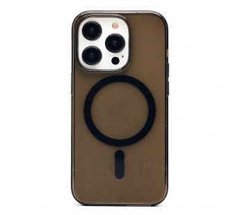 Чехол-накладка - PC Clear Case SafeMag для "Apple iPhone 14 Pro" (black) (231213)#2013399