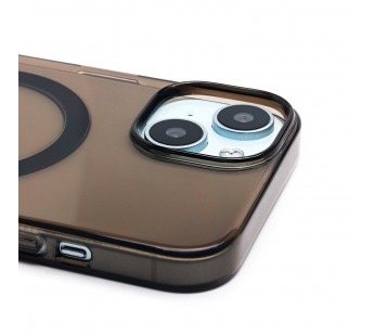 Чехол-накладка ORG PC Clear Case SafeMag для "Apple iPhone 15" (black) (231205)#2110043