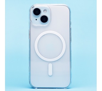 Чехол-накладка - PC Clear Case SafeMag для "Apple iPhone 15" (transparent) (231204)#2013391
