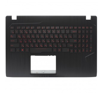 Топ-панель для Asus ROG Strix GL553VE черная с подсветкой (красные клавиши)#2011207