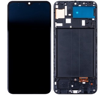 Дисплей для Samsung Galaxy A30 (A305F) модуль с рамкой Черный - (OLED)#2081926
