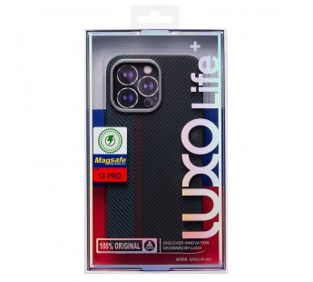 Чехол-накладка Luxo Creative PC для "Apple iPhone 13 Pro" (120) (black/blue) (230968)#2014844