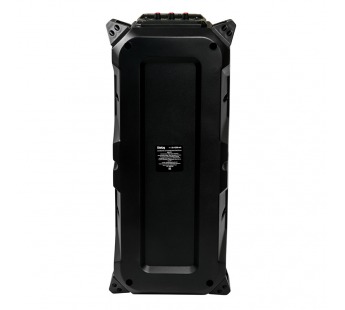 Портативная колонка DIALOG АО-11 (Bluetooth/USB/TF/AUX/микрофон/26Вт) светящаяся черная#2011418