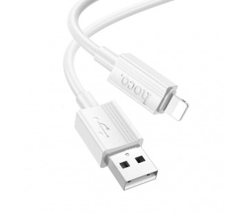 Кабель USB - Lightning Hoco X107 (2.4А) Белый#2012058