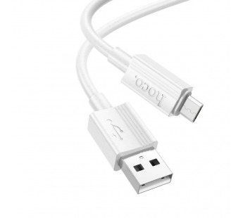 Кабель USB - MicroUSB Hoco X107 (2.4A) Белый#2012056