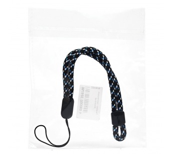 Шнурок - на руку текстильный (black/blue) (231979)#2013900