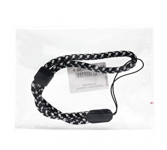 Шнурок - на руку текстильный (black/white) (231978)#2013899