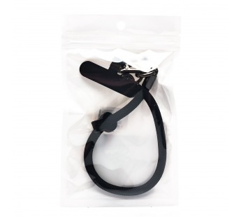 Шнурок - на руку текстильный с карабином (black) (231968)#2013414