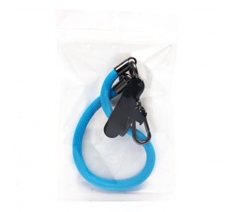 Шнурок - на руку текстильный с карабином (blue) (231964)#2013415