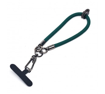 Шнурок - на руку текстильный с карабином (green) (231966)#2024645