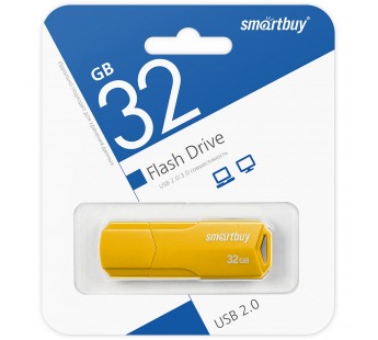 32GB накопитель SMARTBUY Clue желтый#2012195