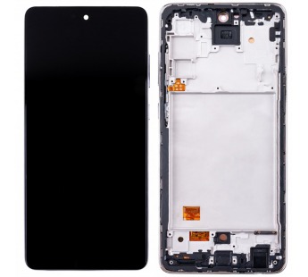 Дисплей для Samsung Galaxy A72 (A725F) модуль с рамкой Черный - (OLED) (Full Size)#2080568