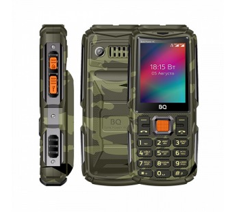 Мобильный телефон BQM-2410L Tank Power 4G Camouflage+Gunmetal#2012866