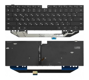 Клавиатура для Huawei MateBook X Pro MACHC-WAE9LP черная с подсветкой#2012711