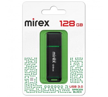 USB 3.0 карта памяти 128 ГБ Mirex Spacer Black (13600-FM3SP128)#2012832
