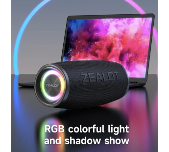 Колонка беспроводная ZEALOT S56 40W, (USB,FM,TF card)  цвет черный#2013462