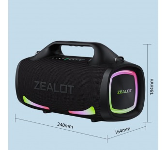 Колонка беспроводная ZEALOT S79 100W, (USB,FM,TF card)  цвет черный#2013382