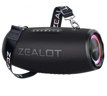 Колонка беспроводная ZEALOT S87 80W, IPX6, (USB,FM,TF card)  цвет черный#2012963