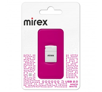 USB карта памяти 64ГБ Mirex Minca White (13600-FMUMIW64)#2042816