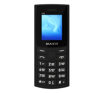 Мобильный телефон MAXVI C40 Black (1,77"/0,3МП/600mAh)#2013515