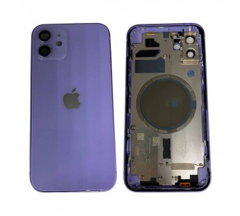 Корпус iPhone 12 (Оригинал 100% Снятый) Фиолетовый (Без комплекта)#2021448
