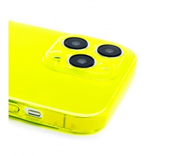 Чехол-накладка - SC344 для "Apple iPhone 14 Pro Max" (transparent/yellow) (232016)#2019549