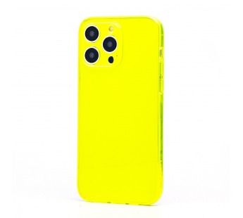 Чехол-накладка - SC344 для "Apple iPhone 14 Pro Max" (transparent/yellow) (232016)#2019548