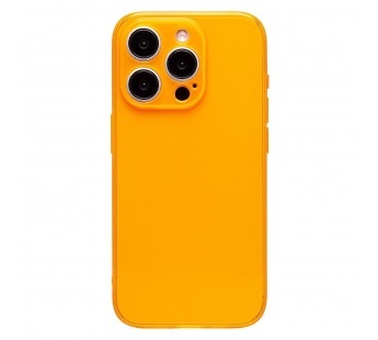 Чехол-накладка - SC344 для "Apple iPhone 15 Pro" (transparent/orange) (232007)#2019067